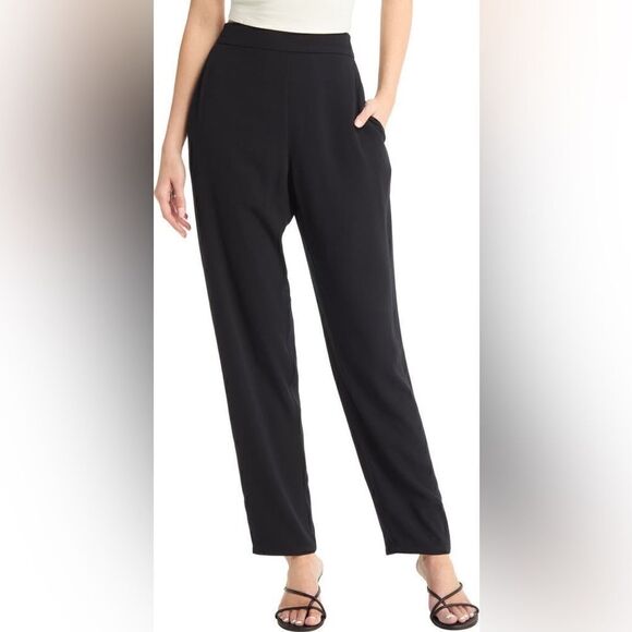 NEW Open Edit pull on Black Wide leg Pants Size Large - Picture 1 of 10